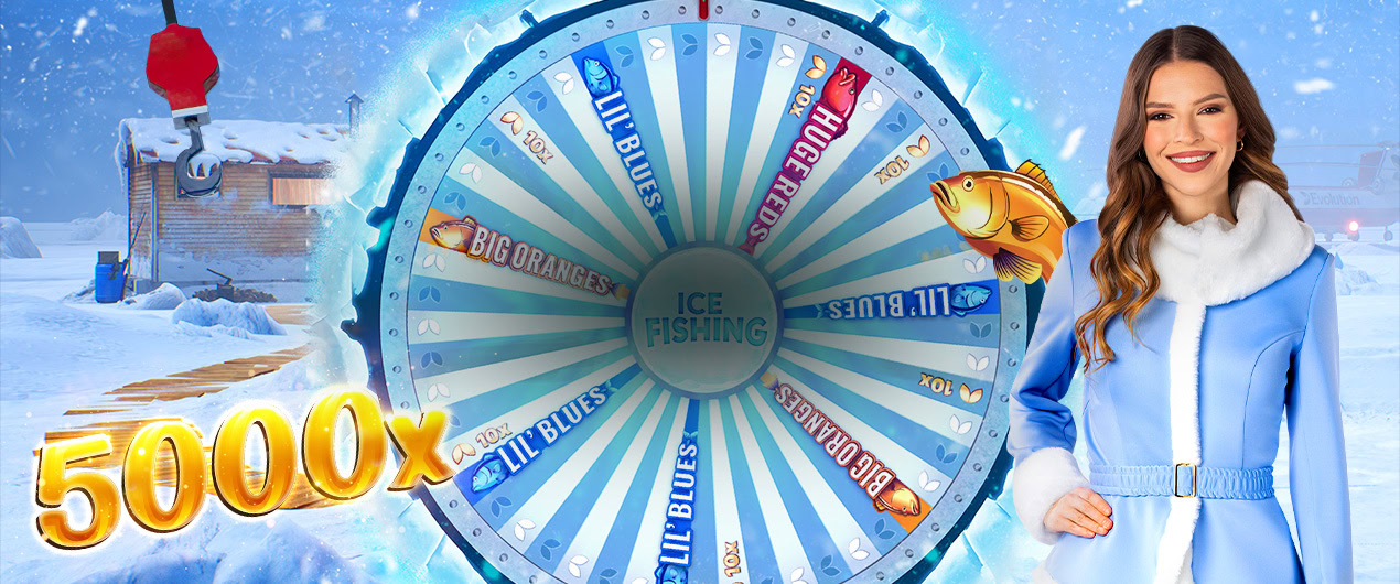 Ice Fishing Live casino game on mobile and desktop